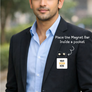 Alternative view of Magnetic Badge | Square