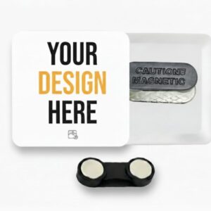 Customize Square Shirt Magnet 50 mm